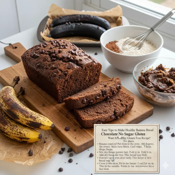Easy Tips to Make Healthy Banana Bread Chocolate No Sugar Gluten Free Recipe