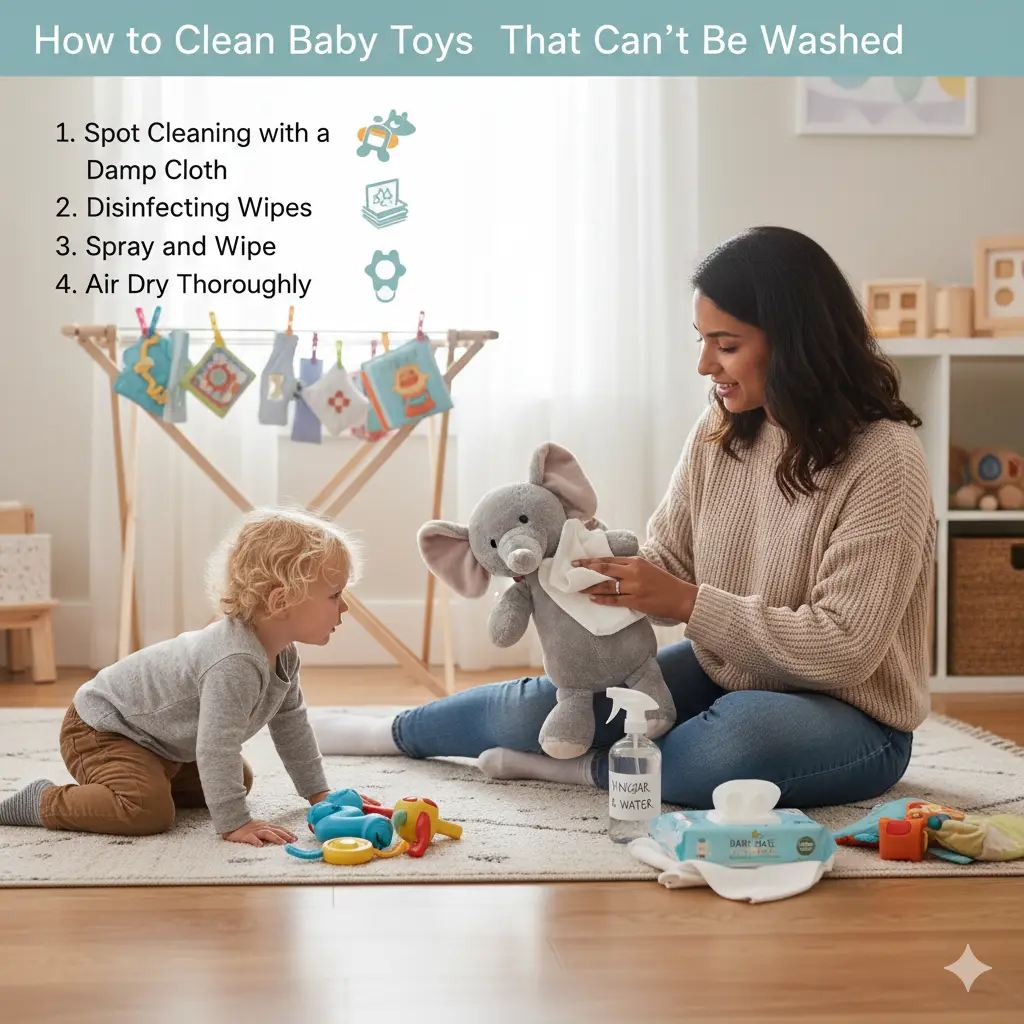 How to Clean Baby Toys That Can’t Be Washed