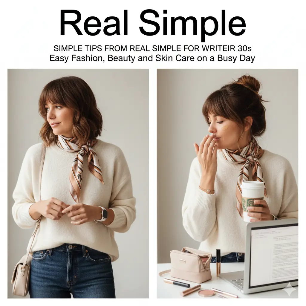 Simple Tips from Real Simple for Writers in Their 30s: Easy Fashion, Beauty, and Skin Care on a Busy Day