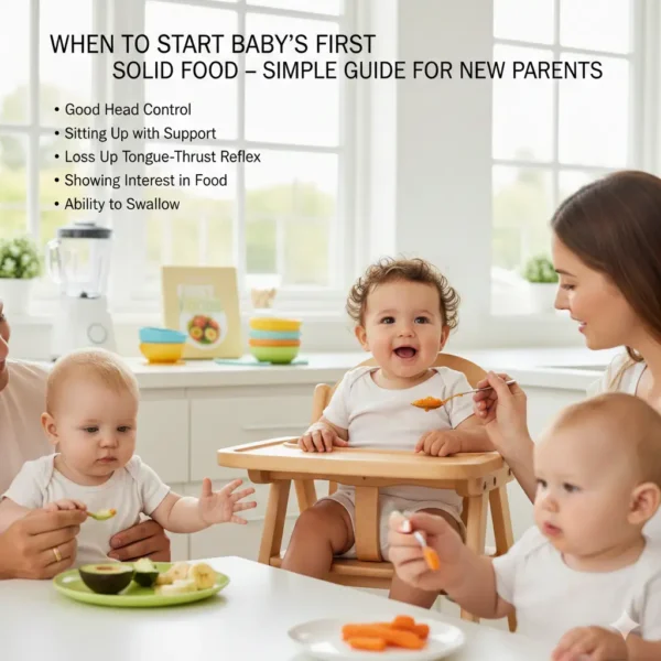 When To Start Baby’s First Solid Food – Simple Guide for New Parents