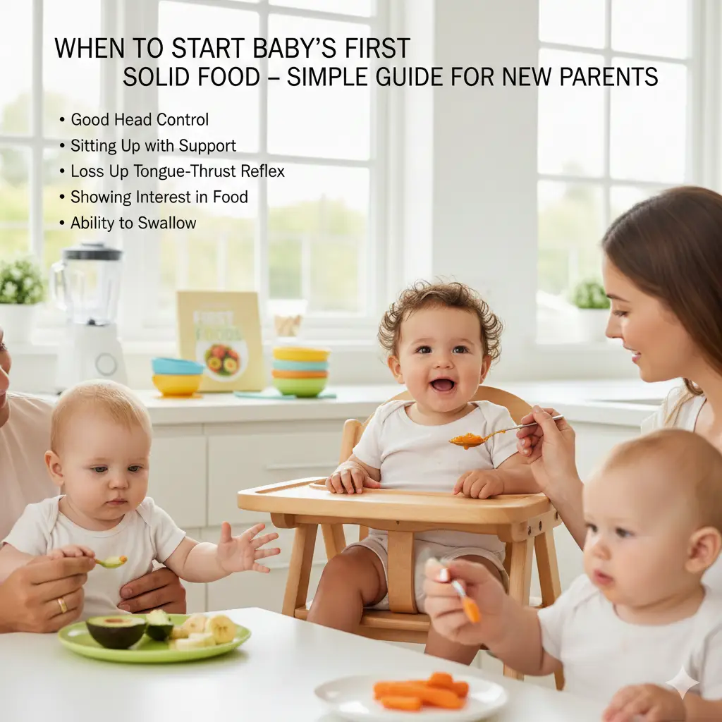 When To Start Baby’s First Solid Food – Simple Guide for New Parents