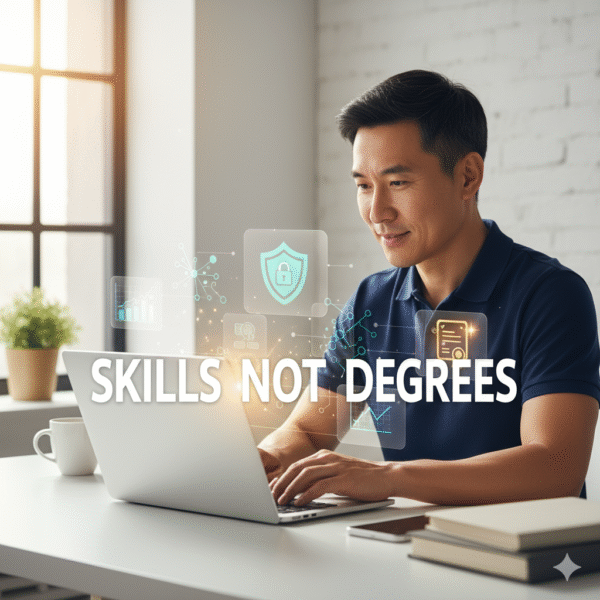 New career at 40 with no degree? Yes – focus on skills certs.