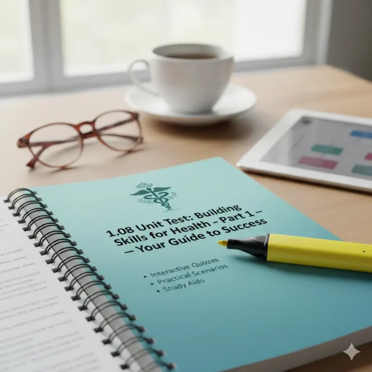 1.08 Unit Test: Building Skills for Health - Part 1 – Your Guide to Success
