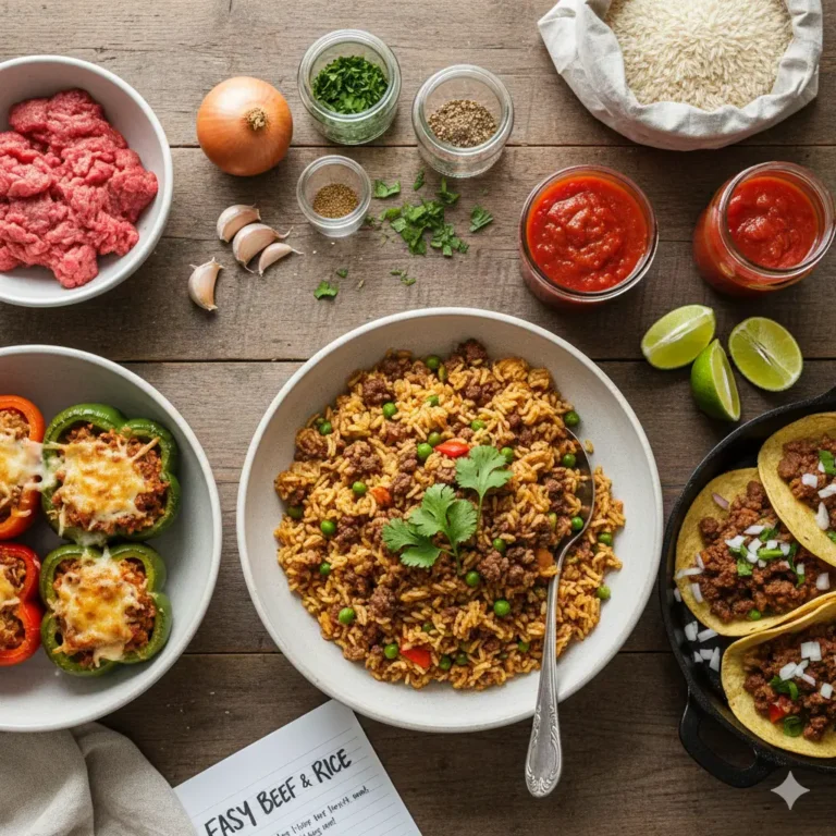 Easy Ground Beef And Rice Recipes With Few Ingredients