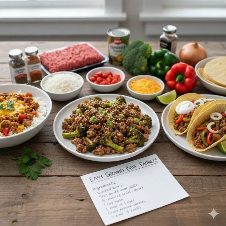 Easy Ground Beef Recipes With Few Ingredients For Dinner