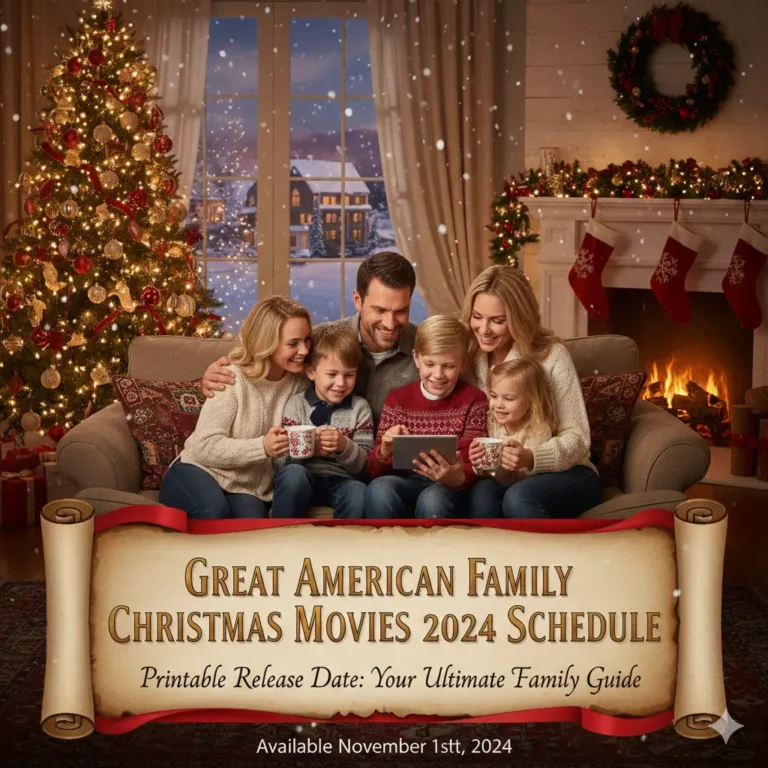 Great American Family Christmas Movies 2024 Schedule Printable Release Date: Your Ultimate Family Guide