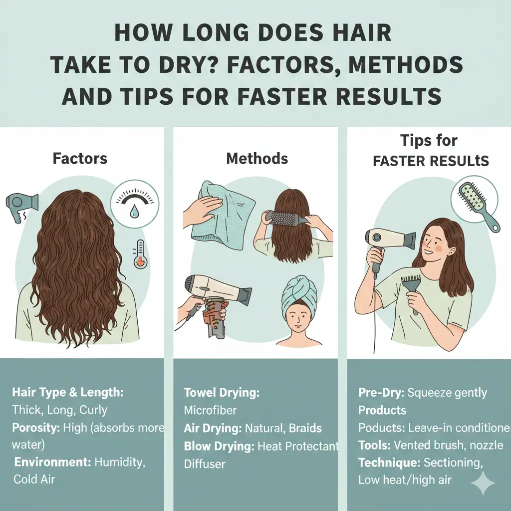 How Long Does Hair Take to Dry? Factors, Methods, and Tips for Faster Results