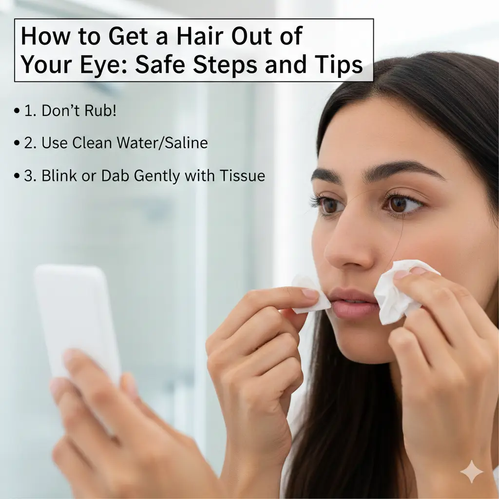 How to Get a Hair Out of Your Eye: Safe Steps and Tips