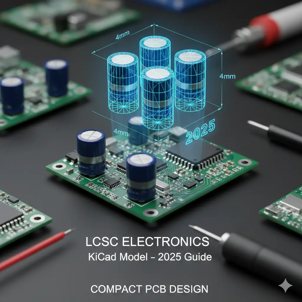 SMD 4 x 5.4mm Electrolytic Capacitor LCSC Electronics KiCad Model – Complete 2025 Guide for Compact PCB Design