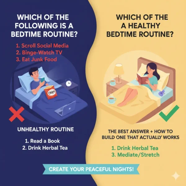 Which of the Following Is a Healthy Bedtime Routine? The Best Answer + How to Build One That Actually Works