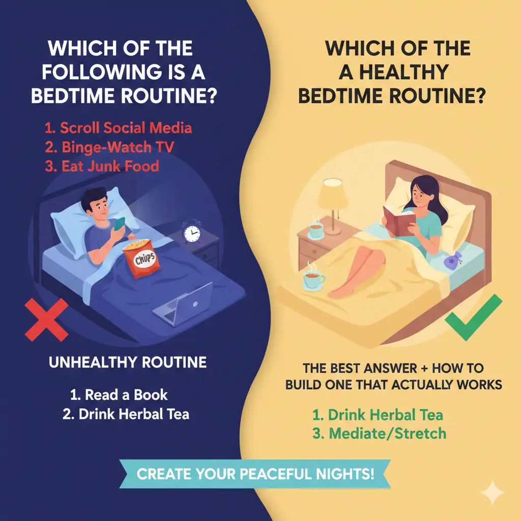 Which of the Following Is a Healthy Bedtime Routine? The Best Answer + How to Build One That Actually Works