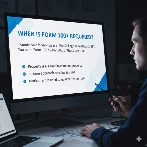 When Is Form 1007 Required?