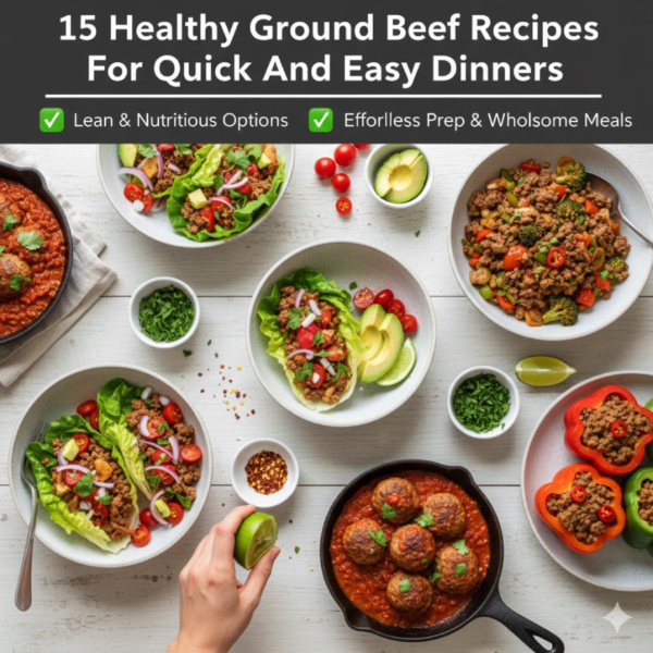 15 Healthy Ground Beef Recipes For Quick And Easy Dinners