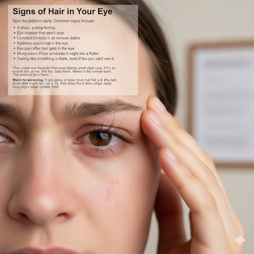 Signs of Hair in Your Eye