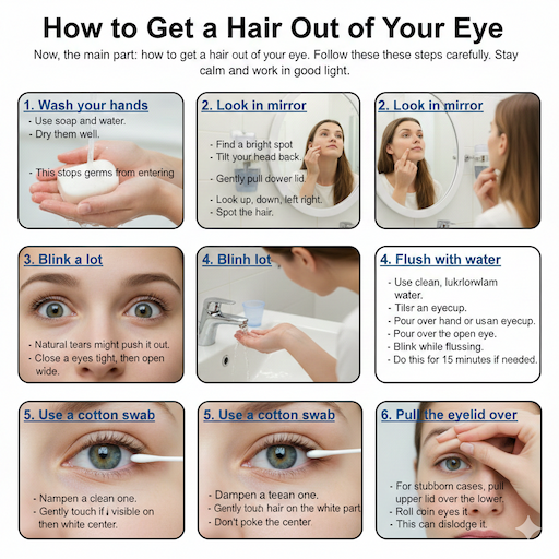 How to Get a Hair Out of Your Eye