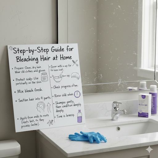 Step-by-Step Guide for Bleaching Hair at Home