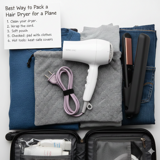 Best Way to Pack a Hair Dryer for a Plane