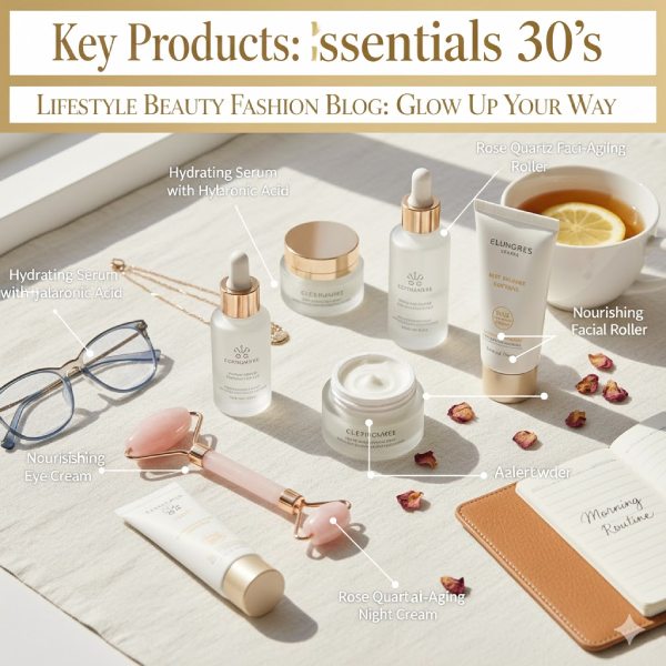 Skincare Essentials 30's Lifestyle Beauty Fashion Blog: Glow Up Your Way