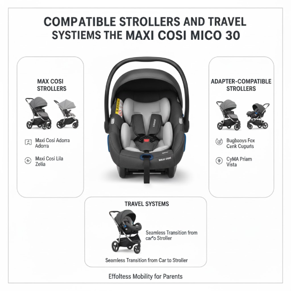 Compatible Strollers and Travel Systems for the Maxi Cosi Mico 30