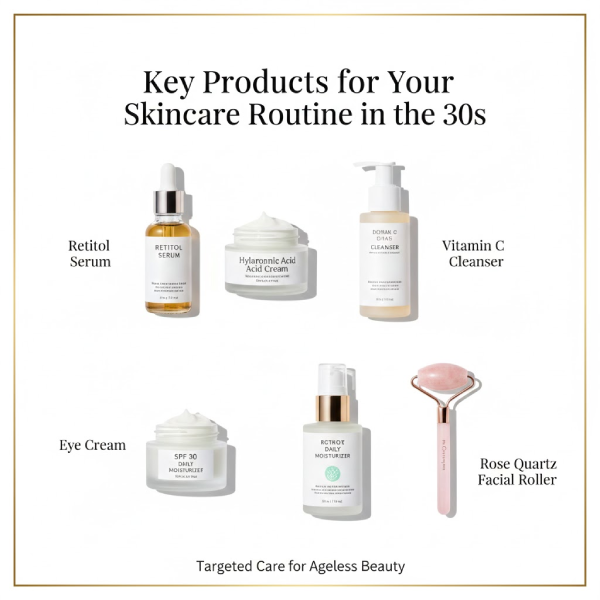 Key Products for Your Skincare Routine in the 30s