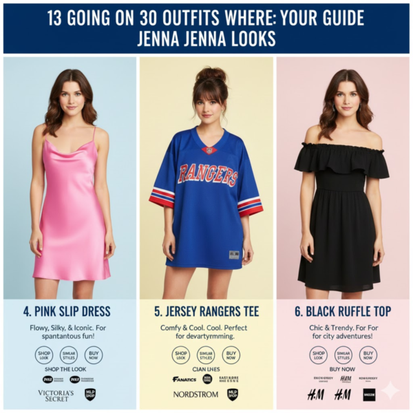Pink Slip Dress and Other Jenna Looks
