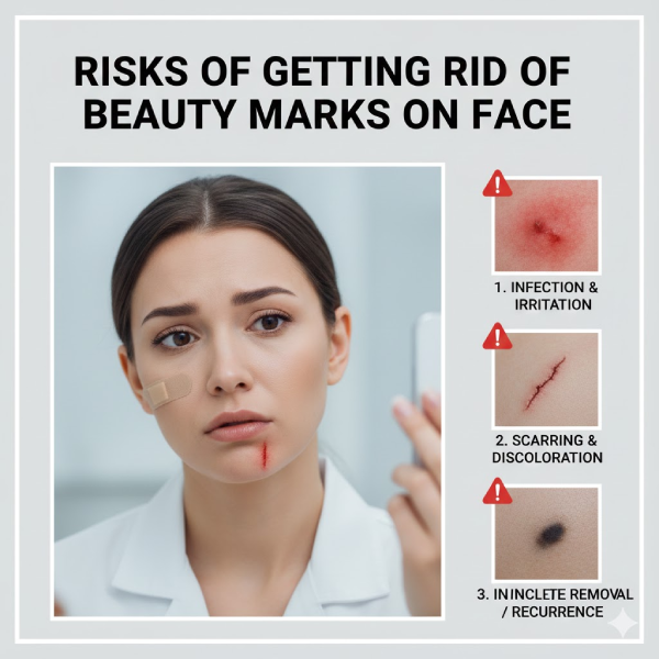 Risks of Getting Rid of Beauty Marks on Face