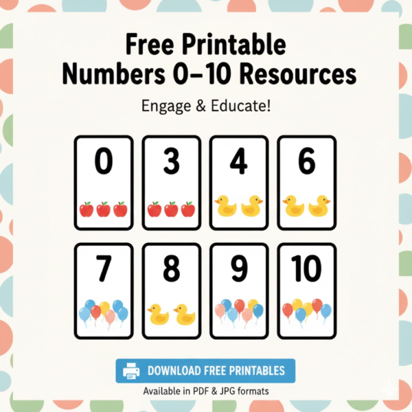 Free Printable Numbers 0–10 Resources