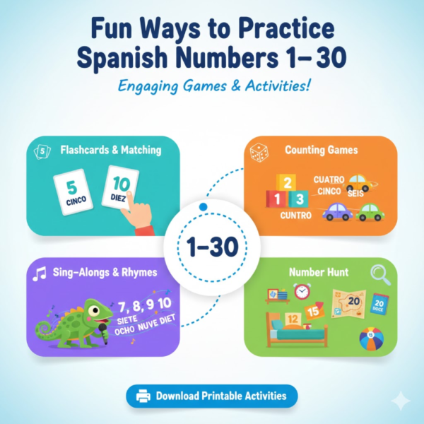 Fun Ways to Practice Spanish Numbers 1–30