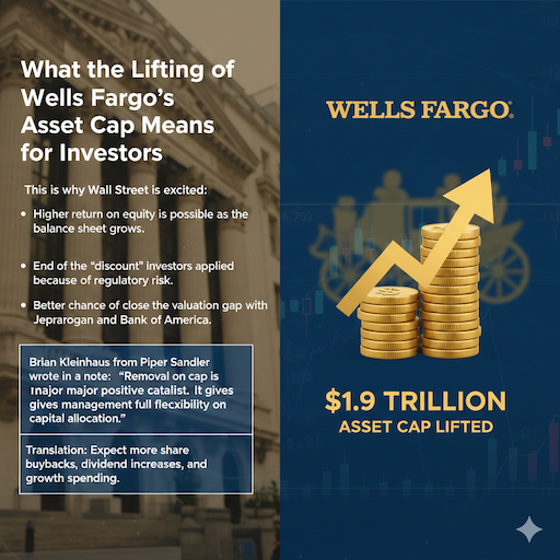 What the Lifting of Wells Fargo’s Asset Cap Means for Investors
