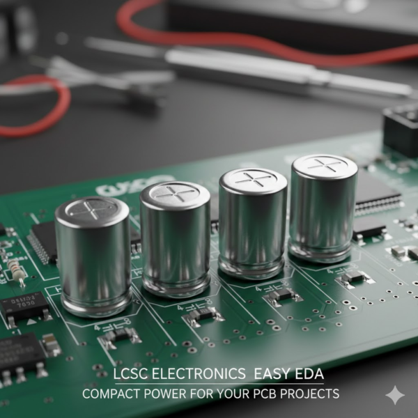 SMD 4 x 5.4mm Electrolytic Capacitor LCSC Electronics Easy EDA: Compact Power for Your PCB Projects