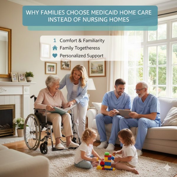 Why Families Choose Medicaid Home Care Instead of Nursing Homes