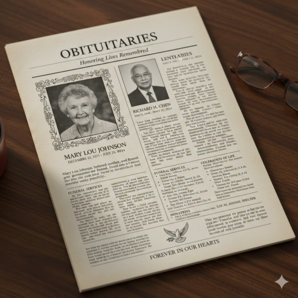 What You Will Find on Every Obituary Page