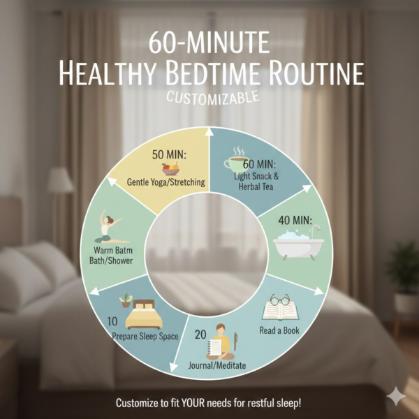 Sample 60-Minute Healthy Bedtime Routine (Customizable)