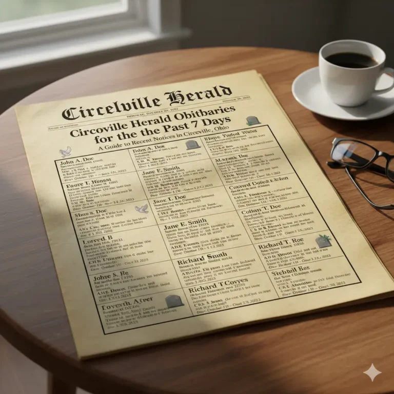 Circleville Herald Obituaries for the Past 7 Days: A Guide to Recent Notices in Circleville, Ohio