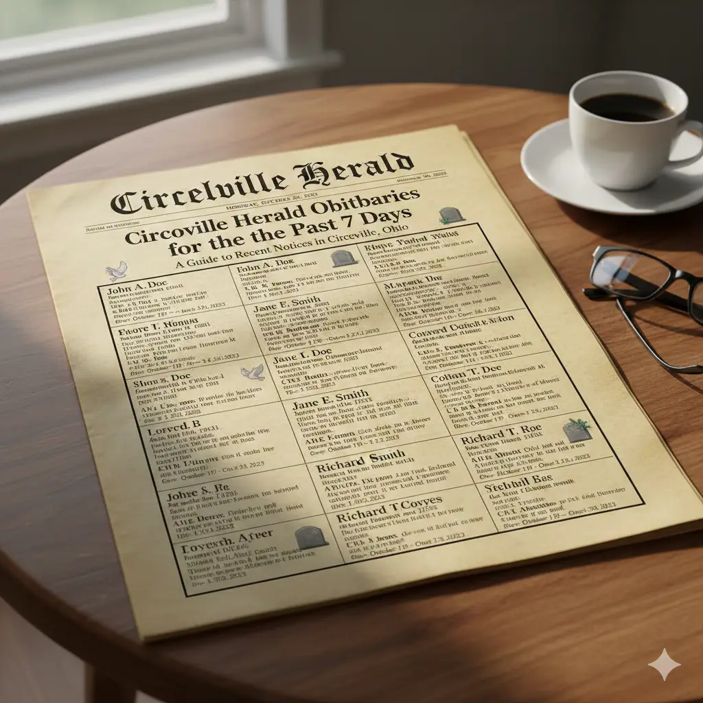 Circleville Herald Obituaries for the Past 7 Days: A Guide to Recent Notices in Circleville, Ohio