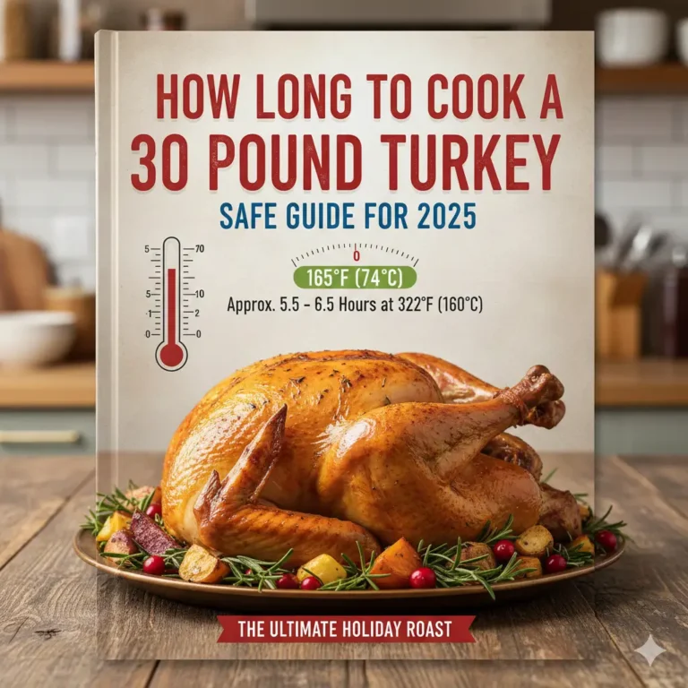 How Long To Cook A 30 Pound Turkey: Safe Guide for 2025