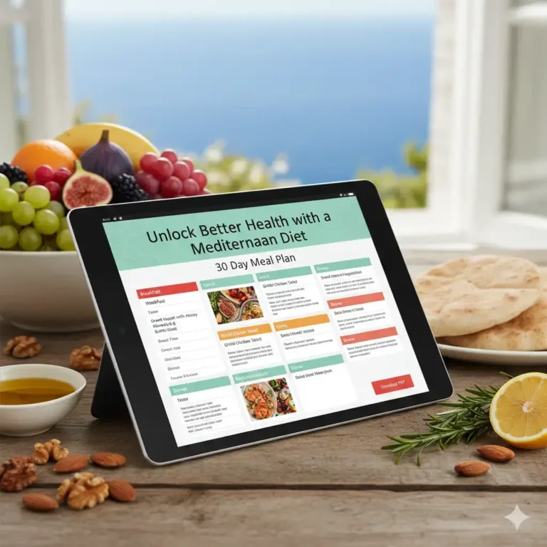 Unlock Better Health with a Mediterranean Diet 30 Day Meal Plan PDF