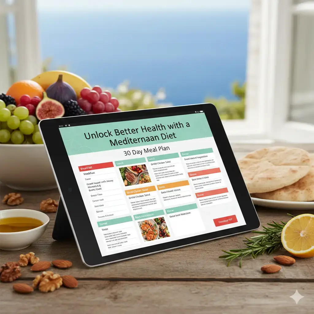 Unlock Better Health with a Mediterranean Diet 30 Day Meal Plan PDF