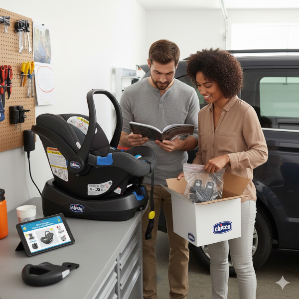 Preparing for Chicco Keyfit 30 Infant Car Seat Installation
